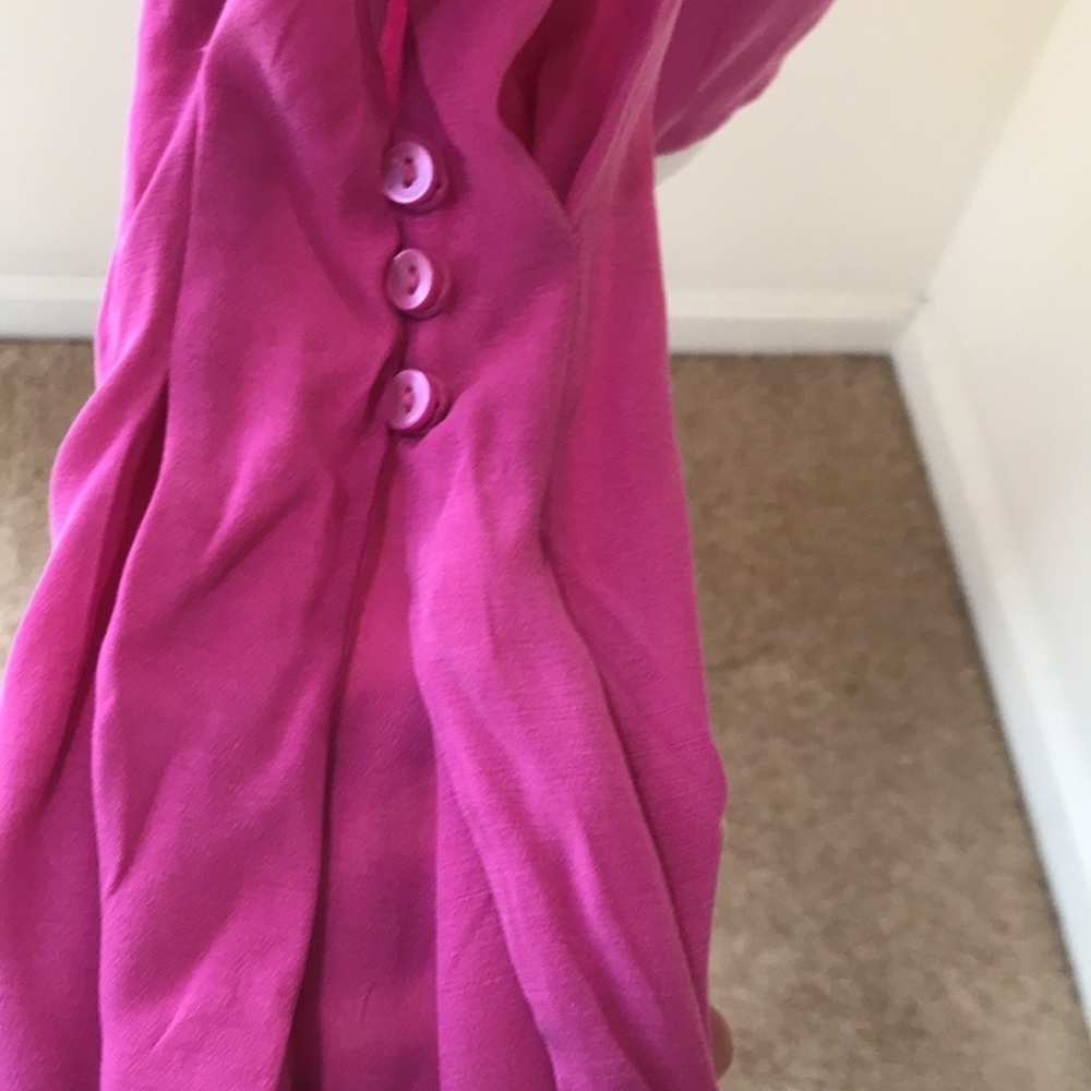 NWT! Zara small pink L/S high neck blouse. - Picture 2 of 8